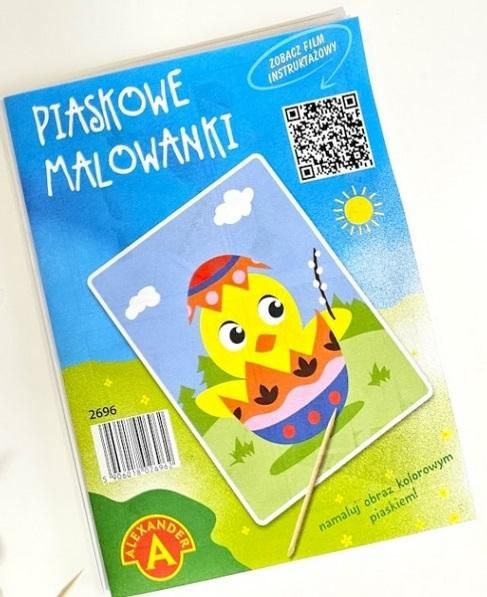 piaskowe malowanki wielkanoc