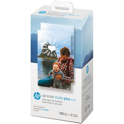 Papier Wkład Wkłady Do Drukarki Hp Sprocket Studio + Plus / 108 Szt.