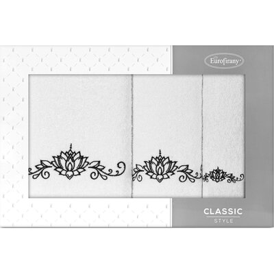 KOMPLET RĘCZNIKÓW 3 30X50 CM, 50X90 CM, 70X140 CM BIAŁY