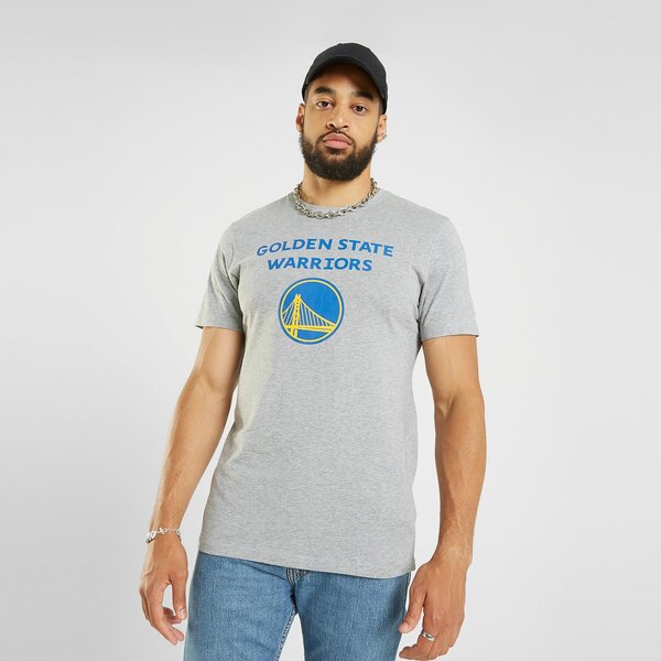 NEW ERA T-SHIRT SS NBA LOGO GOLDEN STATE WARRIORS LIGHT GREY - New Era