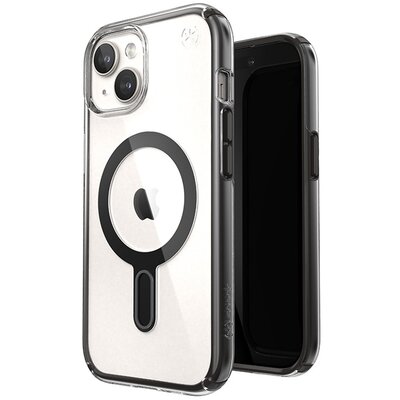 Speck Presidio Perfect-Clear ClickLock & Magsafe do iPhone 15 / iPhone 14 / iPhone 13 (Clear / Frosted Black / Slate Grey)