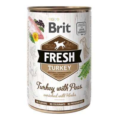Brit FRESH TURKEY WITH PEAS 400 G