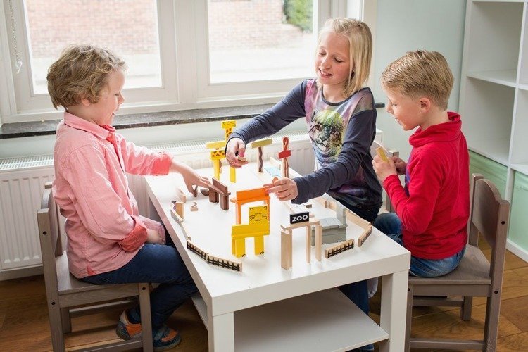 BS Toys, klocki drewniane ZOO