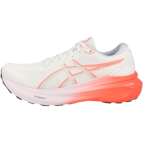 ASICS Żel-Kayano 30, Męskie trampki, 46.5 EU, White Sunrise Red, 46.5 EU