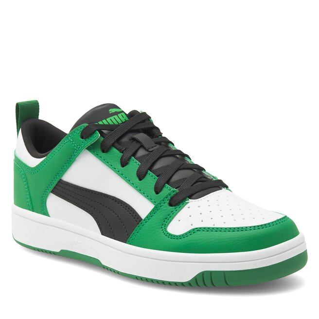 Sneakersy Puma REBOUND LAYUP LO SL JR 37049024 Zielony