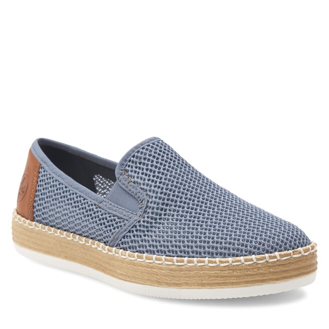 Espadryle Rieker L7873-12 Niebieski