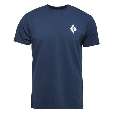 Koszulka męska Black Diamond M SS EQUIPMNT FOR ALPINIST TEE Rozmiar: M / Kolor: ciemnoniebieski