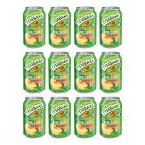 Tymbark Green Ice Tea brzoskwinia bez dodatku cukru Zgrzewka 12 x 330 ml