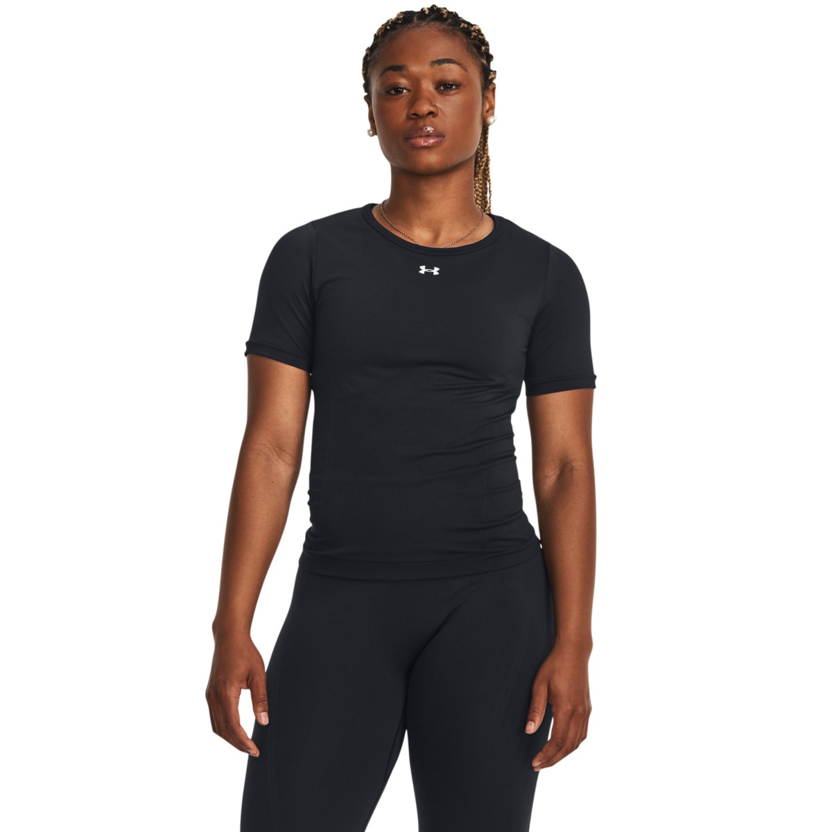 Damska koszulka treningowa Under Armour UA Train Seamless SS - czarna - UNDER ARMOUR