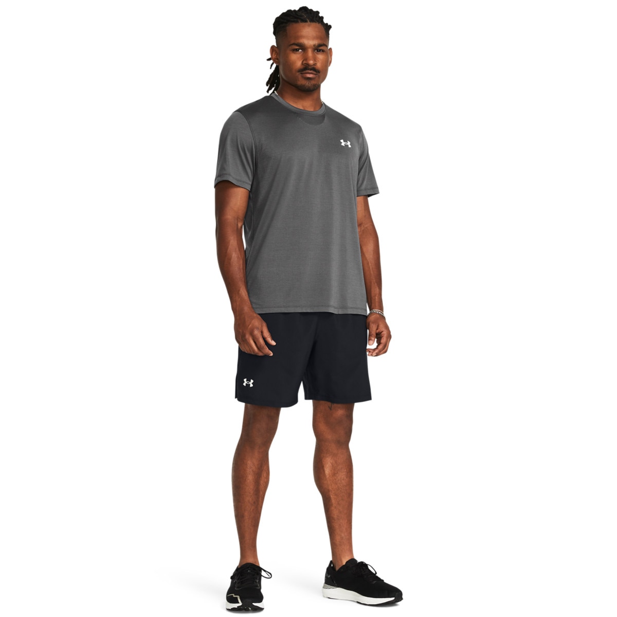 Męskie spodenki do biegania Under Armour UA Launch 7'' Short - czarne - UNDER ARMOUR