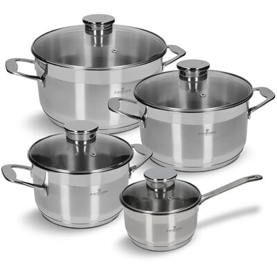 Lumarko Komplet 4 Garnków 16/20/24/28cm 1,5/3,5/5/8l Zwieger Inversion!