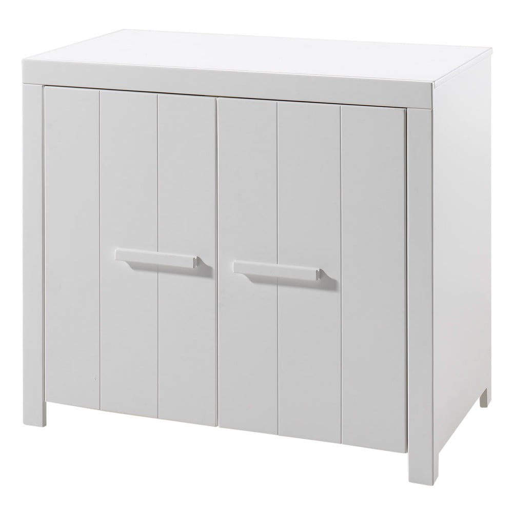 Biała szafka dziecięca z litego drewna sosnowego 100x87 cm ERIK – Vipack