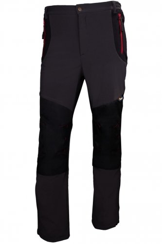 SPODNIE ROB.SOFTSHELL SZARO-CZARNE XL
