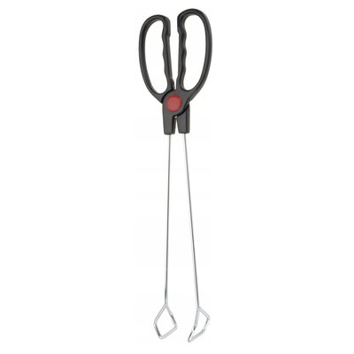 No Label solidne szczypce do grilla, w kolorze srebrnym, 41 cm, 41 cm 8192502