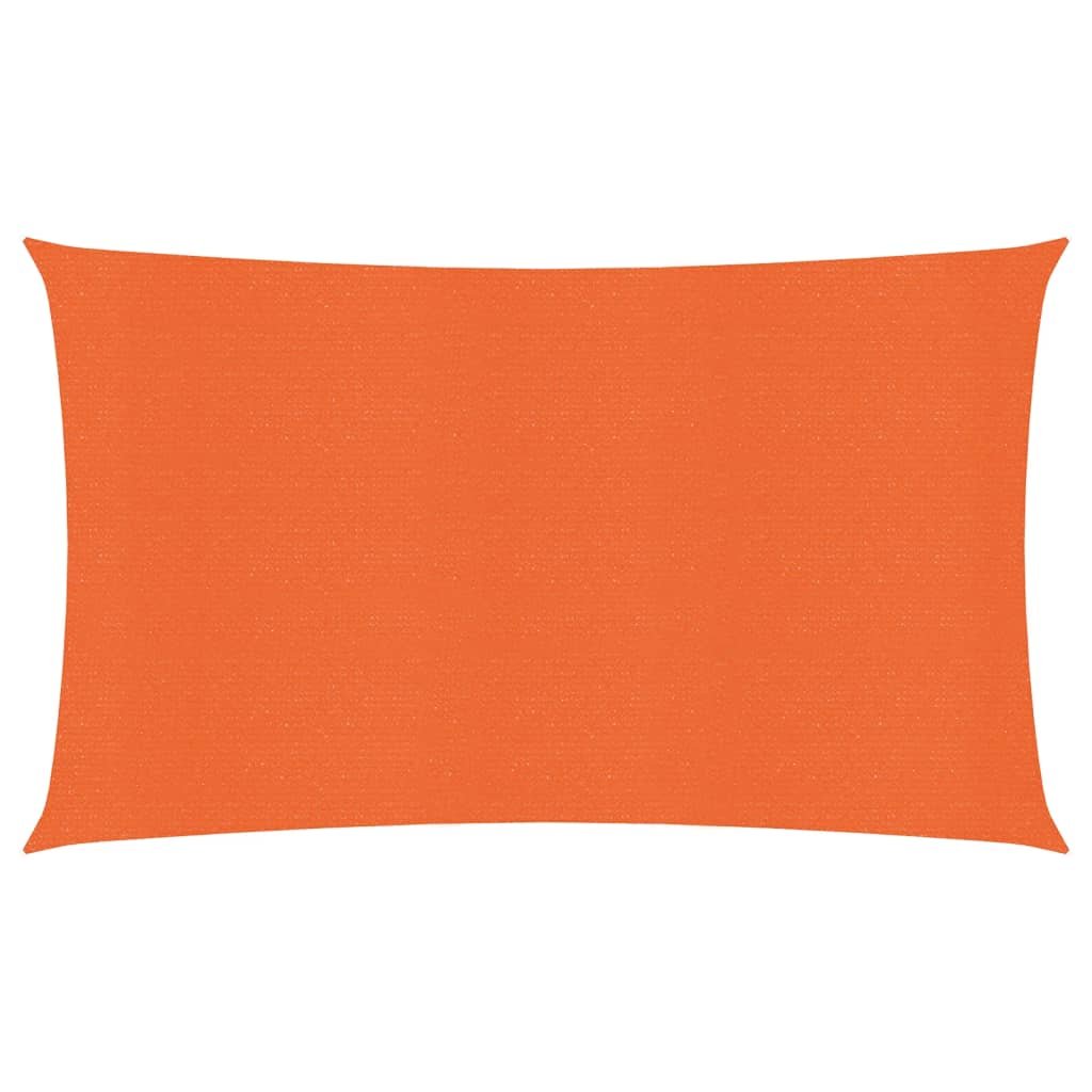 Żagiel przeciwsłoneczny HDPE, 2x5m, pomarańczowy