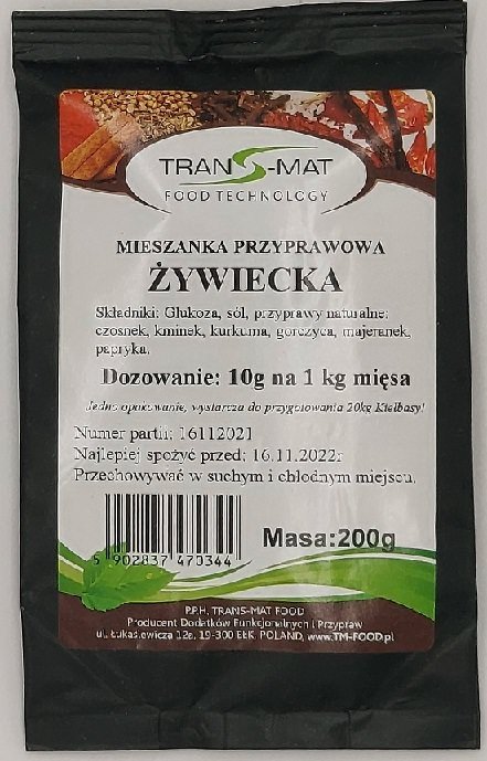 Mieszanka przyprawowa kiełbasa żywiecka 200 g Trans-Mat