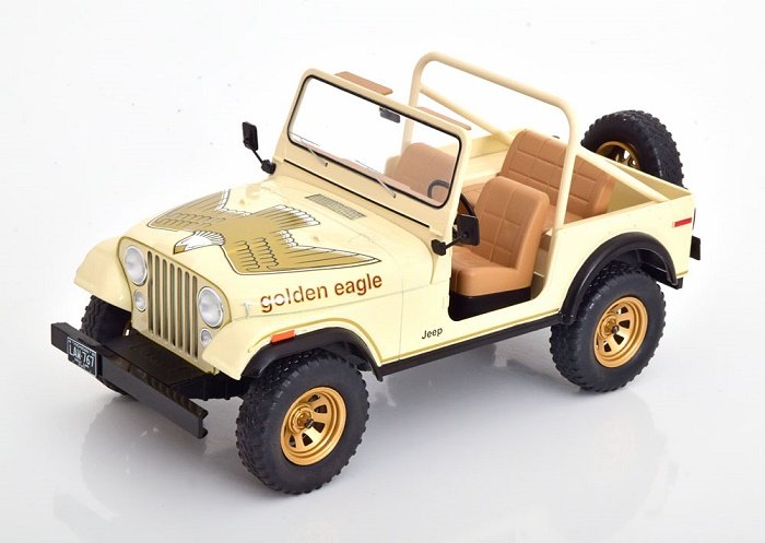 Mcg Jeep Cj-7 Golden Eagle 1980 Ivory 1:18 18280