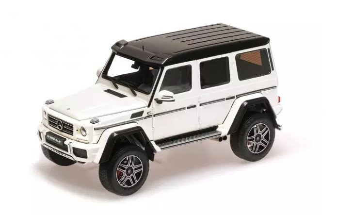 Almost-Real Mercedes Benz G500 4X4 White 1:18  Alm820203