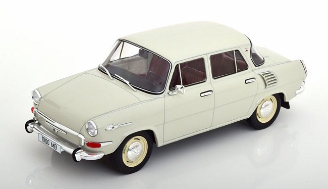 Mcg Skoda 1000 Mb 1964 Light Grey 1:18 18275