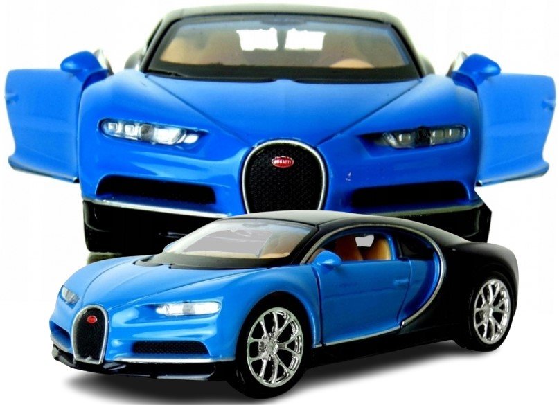 Autko Resorak BUGATTI CHIRON samochody autka modele kolekcjonerskie metalowe 1:34