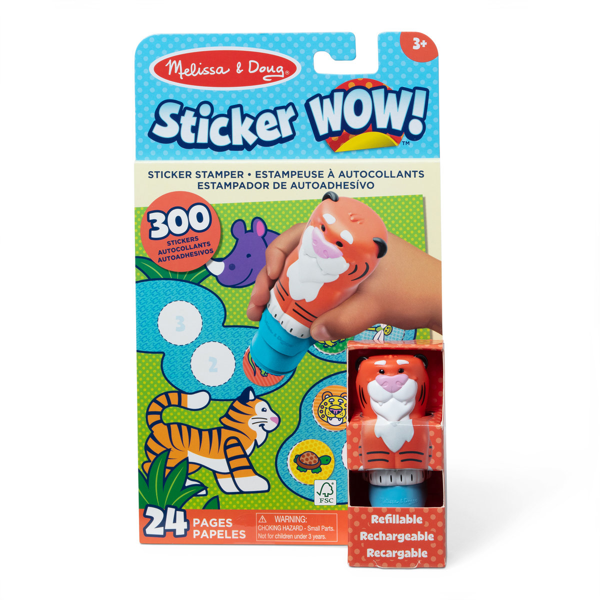 Sticker WOW! Stempelki z naklejkami tygrysek