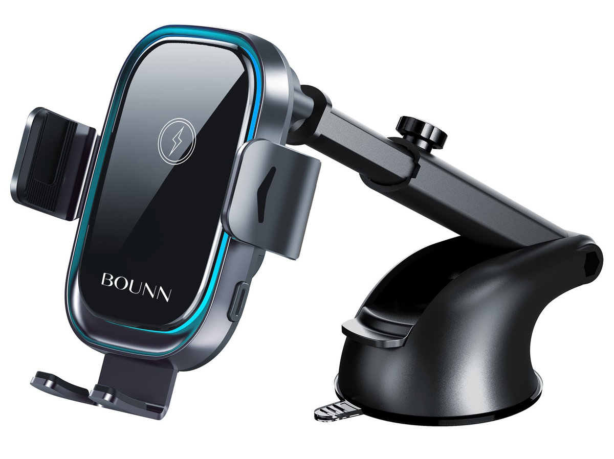 Bezprzewodowa Ładowarka Indukcyjna Bounn Uchwyt Samochodowa 15W 105-205 KHZ