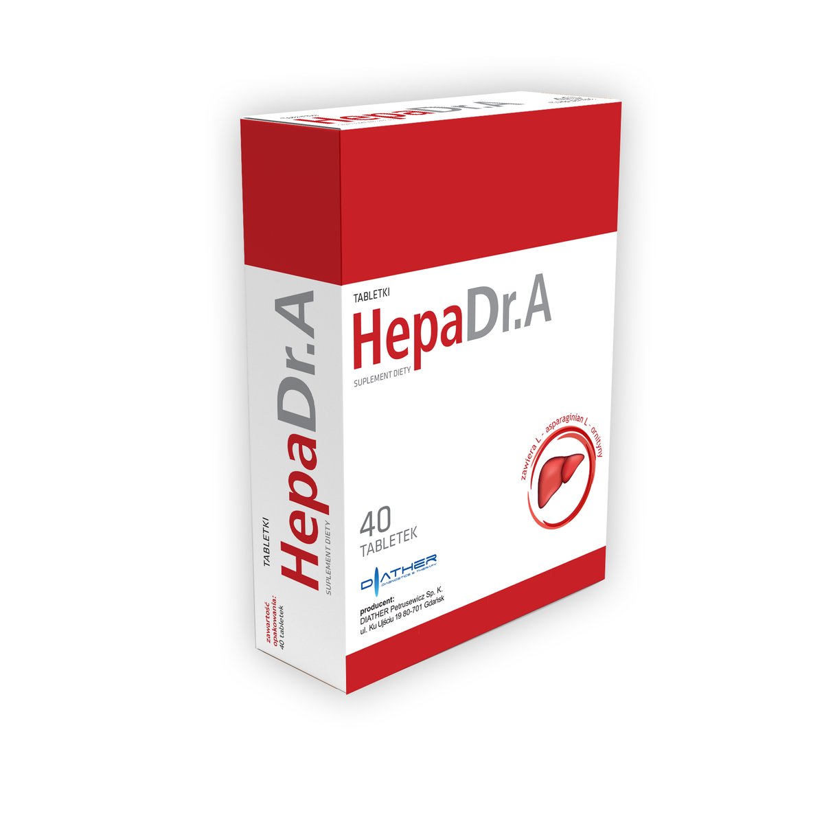 Diather, HepaDR. A, Suplement diety, 40 tab.