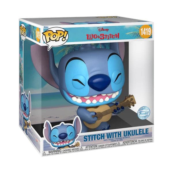 figurka funko pop! lilo & stitch jumbo pop!  ukelele 25 cm