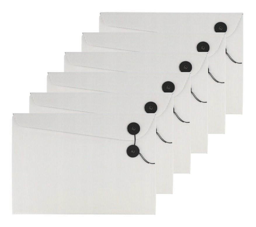 TECZKA NA DOKUMENTY A4 teczka NA RYSUNKI teczki EKO A4 BIAŁA ZESTAW 6szt