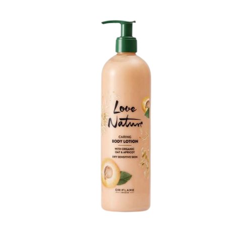 Oriflame, Pielęgnujący balsam do ciała Love Nature z organicznym owsem i morelą, 500ml
