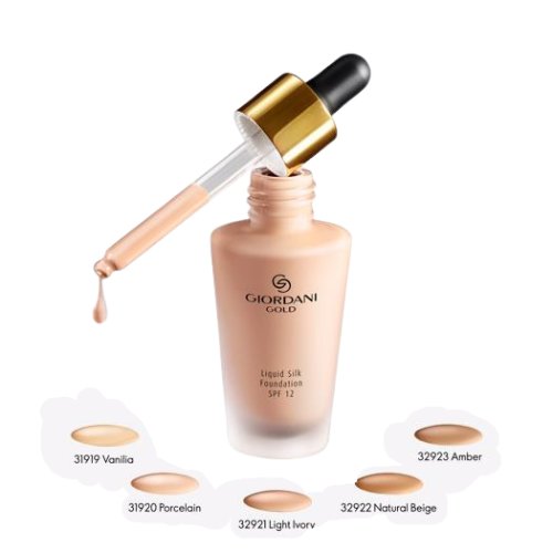 Oriflame, Podkład Giordani Gold Liquid Silk SPF 12 Light Ivory
