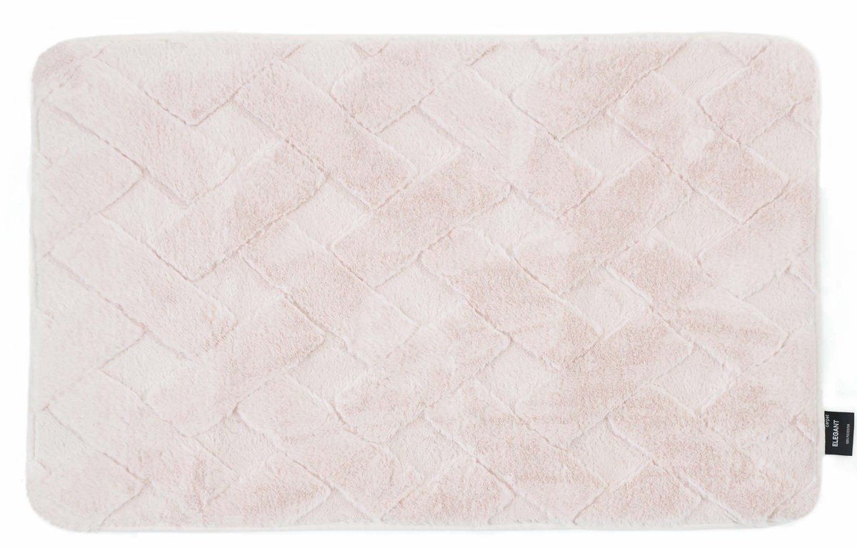 Dywan Łazienkowy Elegant Rabbit Pudrowy Różowy 70x120cm