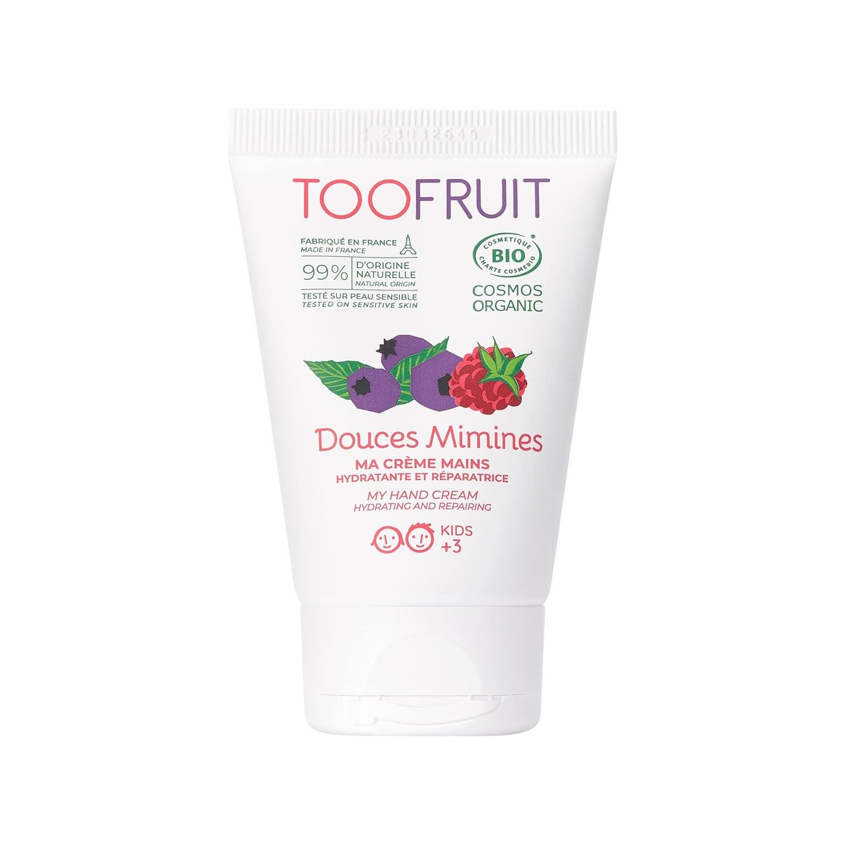 Odżywczy krem do rąk dla dzieci - BORÓWKA - MALINA - 50ml -Toofruit