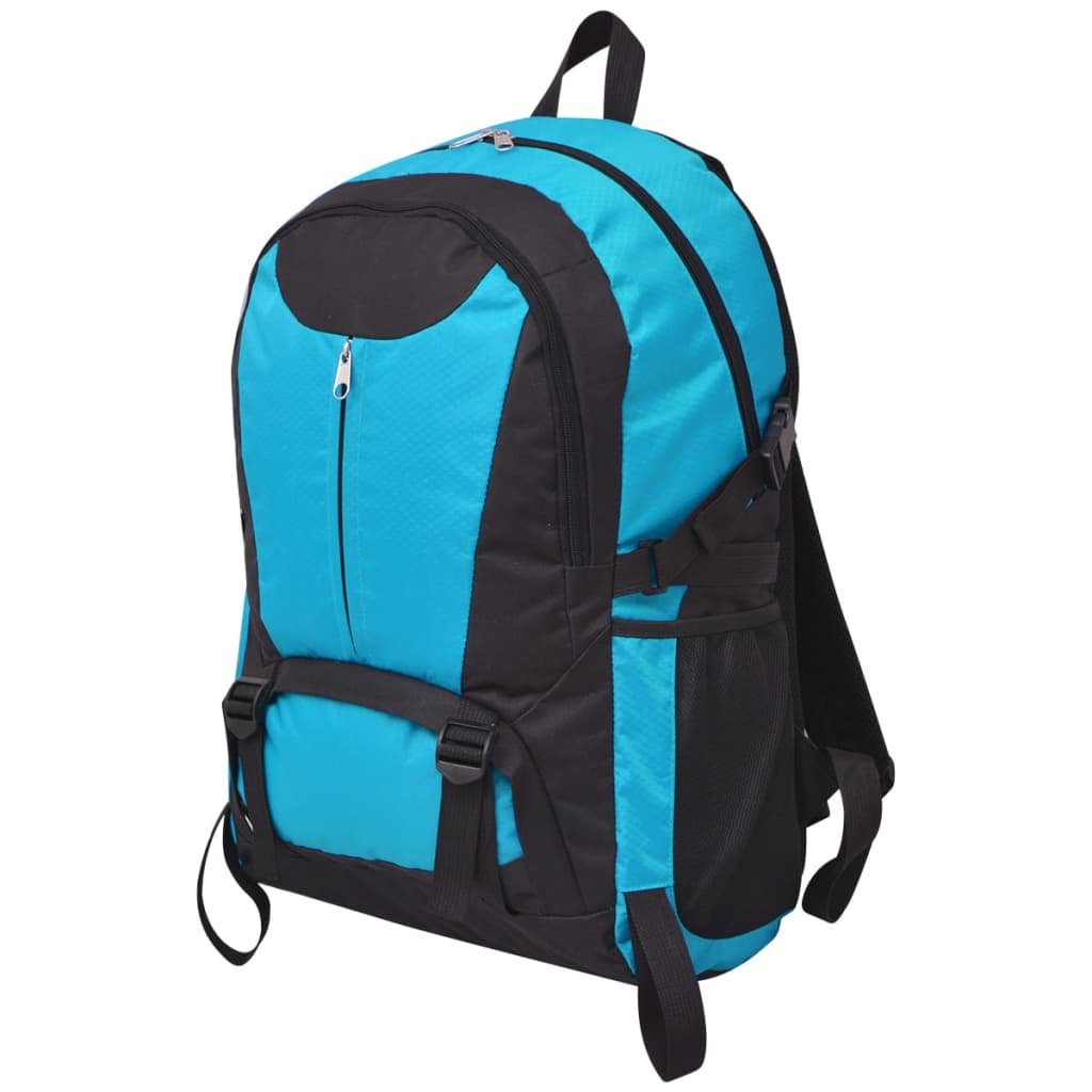 Plecak podróżny 40L, czarno-niebieski, 32x22x53 cm