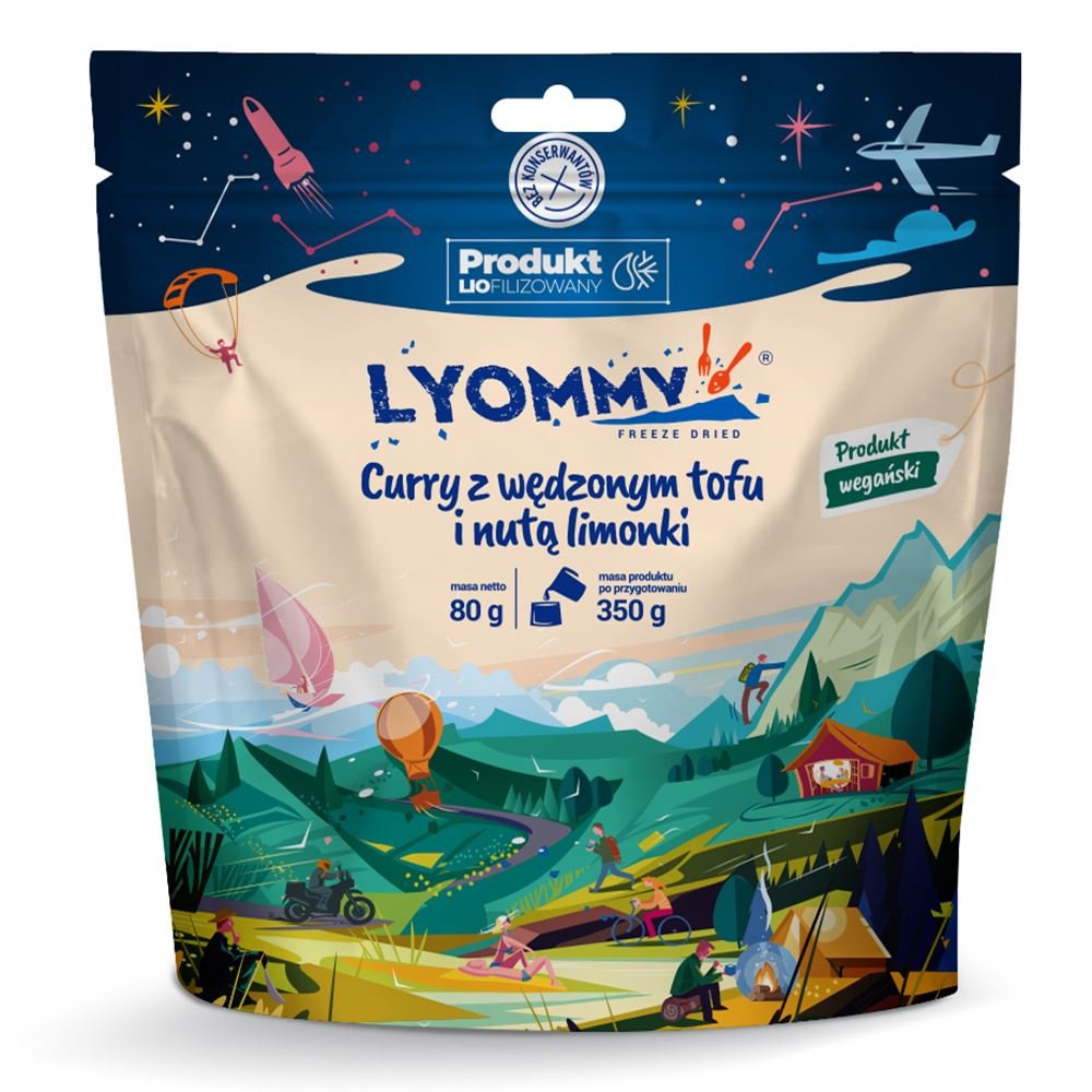 Liofilizat Lyommy Curry z wędzonym tofu i nutą limonki 350g