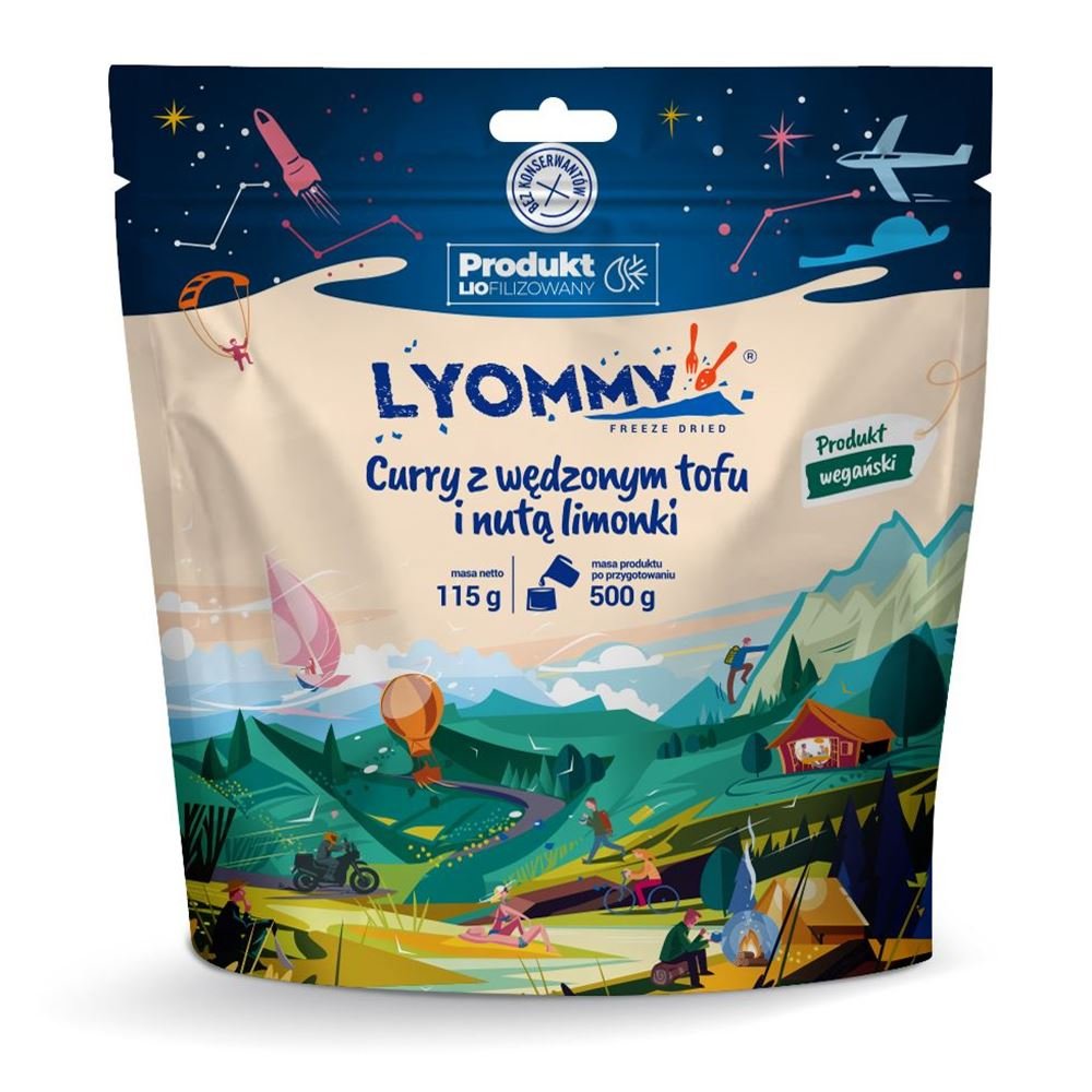 Liofilizat Lyommy Curry z wędzonym tofu i nutą limonki 500g