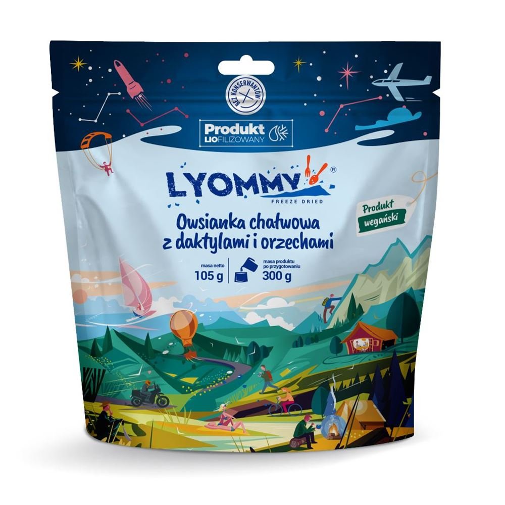 Liofilizat Lyommy Owsianka chałwowa z daktylami i orzechami 300g