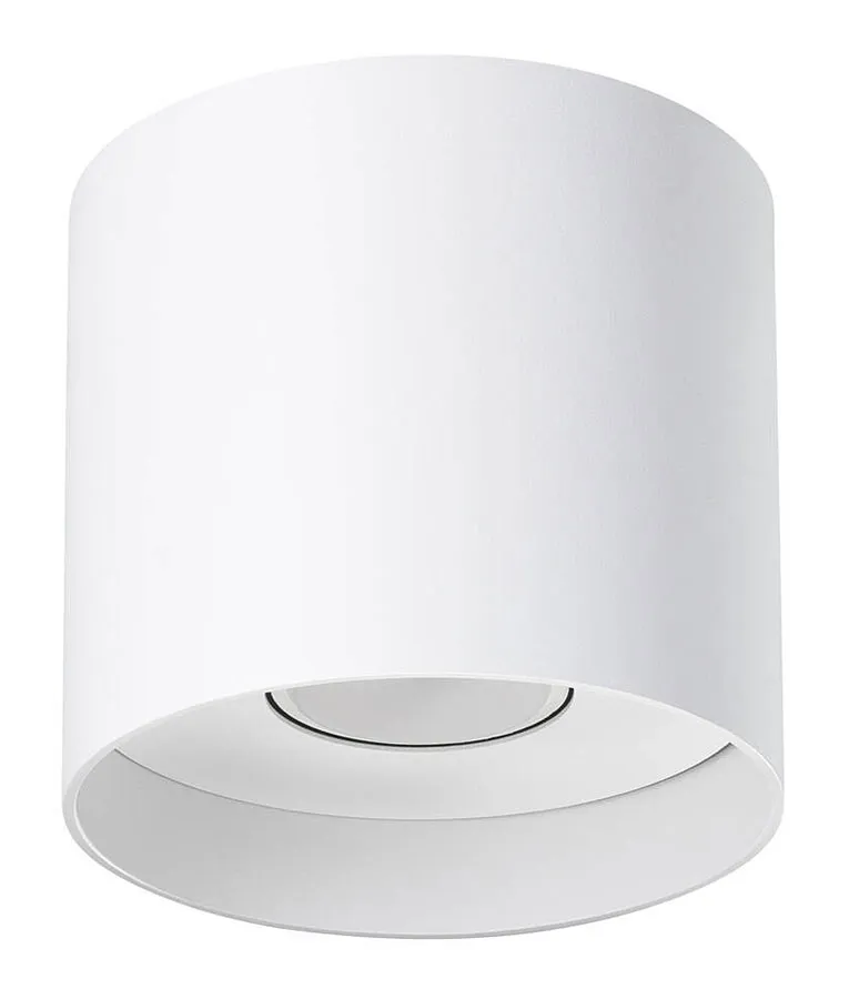 Biały minimalistyczny plafon tuba - 4X A405 S6-P57