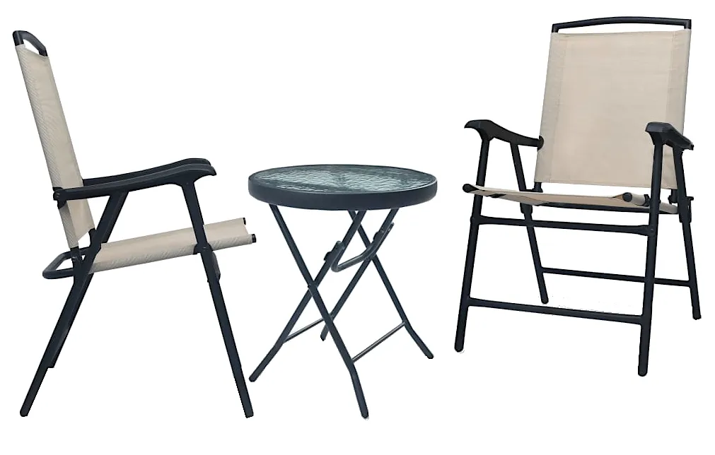 Zestaw mebli ogrodowych ze szklanym stolikiem M9-W68