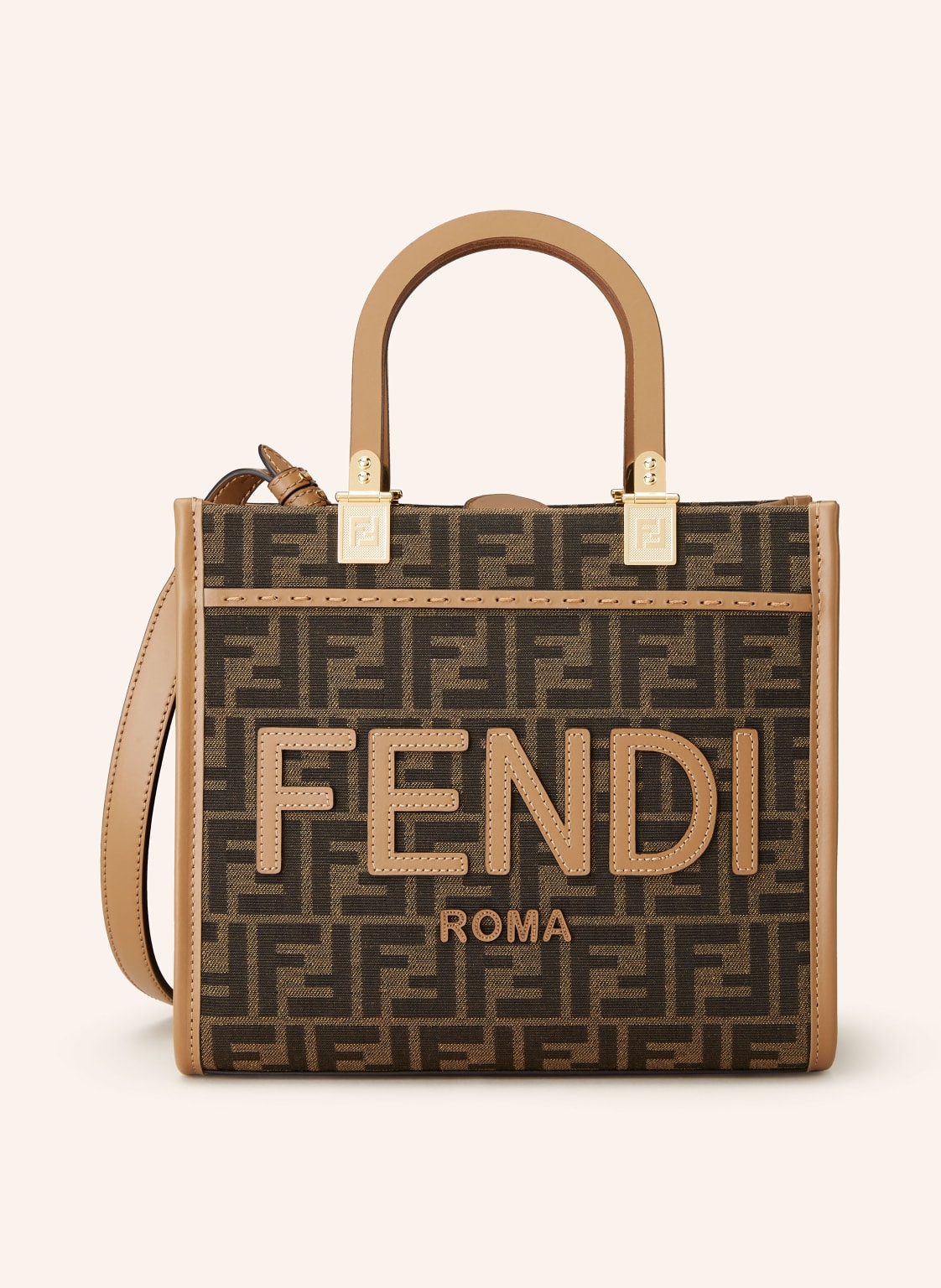 Fendi Torba Shopper Sunshine braun