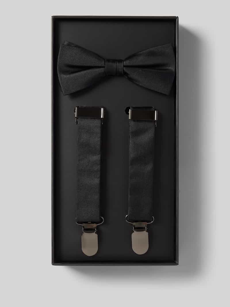 Mucha i szelki w jednolitym kolorze w zestawie