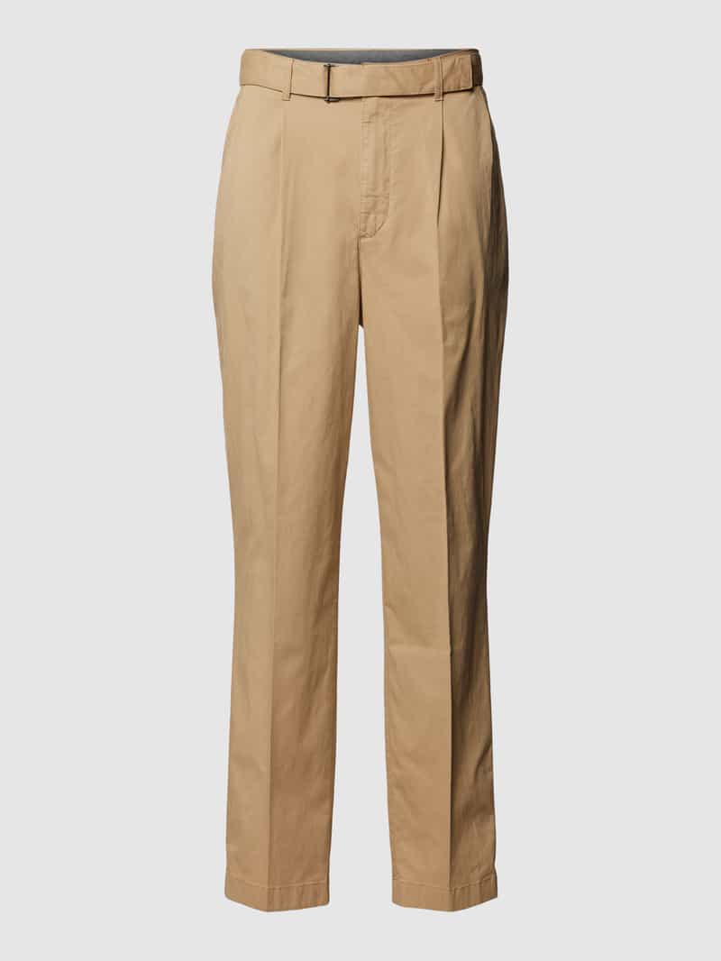 Chinosy z materiałowym paskiem