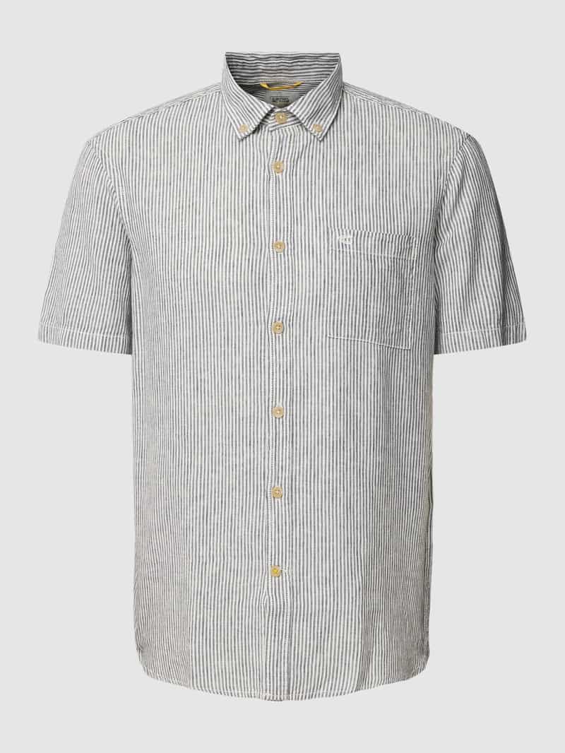 Koszula casualowa ze wzorem w paski i kołnierzykiem typu button down
