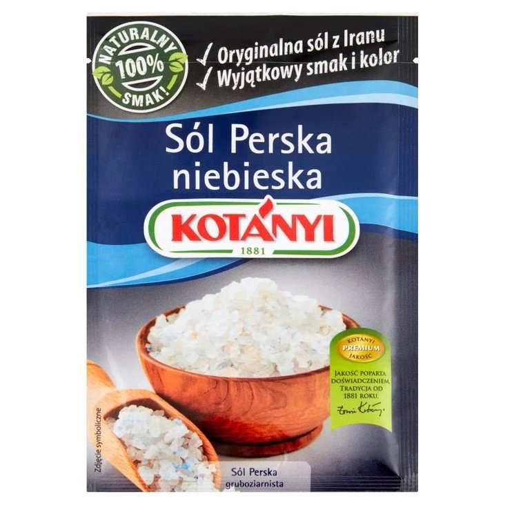 KOTÁNYI SÓL PERSKA NIEBIESKA  GRUBOZIARNISTA 20 G