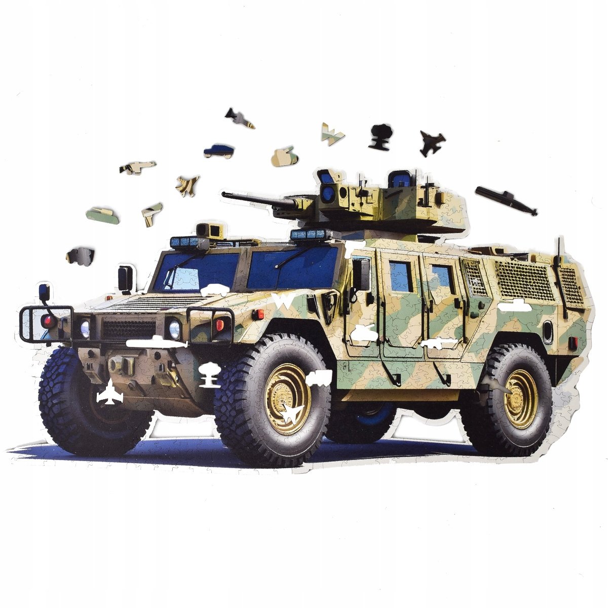 PUZZLE DREWNIANE DUŻY HUMMER 550 elementów trudne puzzle XXL