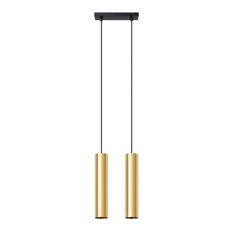 Lampa Wisząca LAGOS 2 złoty połysk SOLLUX LIGHTING