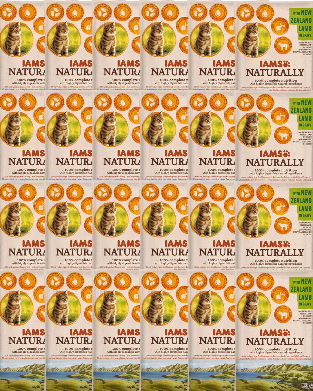 IAMS - Naturally Z Jagnięciną nowozelandzką w sosie 24x85g