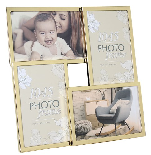 Ramka galeria 4x 10x15 złota Elmar