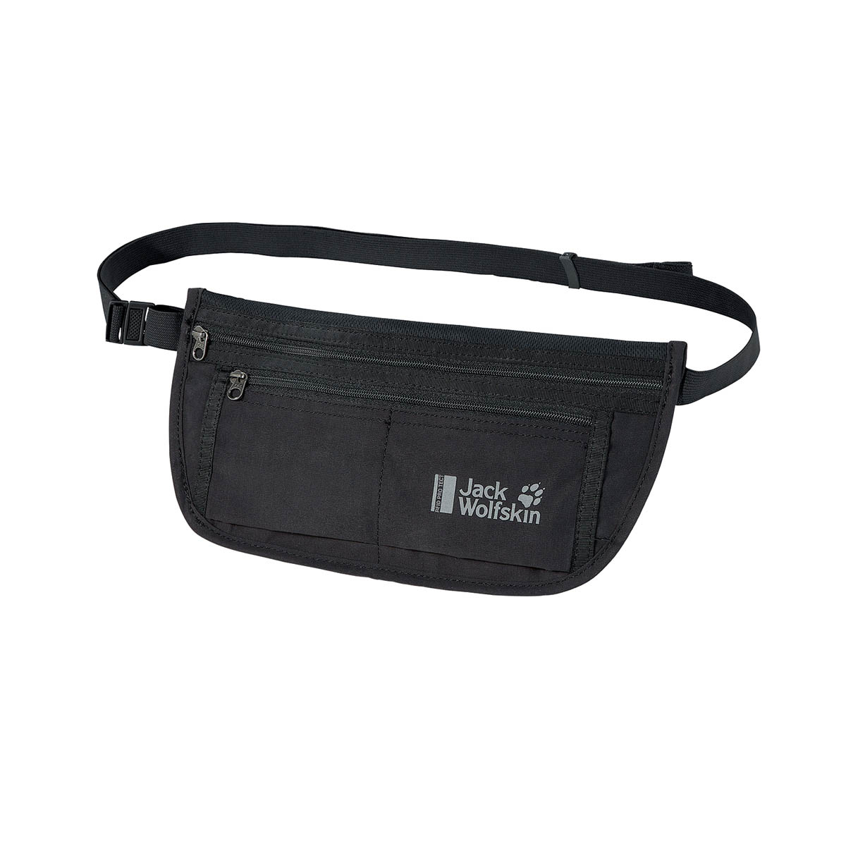 Bezpieczna torebka biodrowa na dokumenty i pieniądze Jack Wolfskin DOCUMENT BELT RFID black - ONE SIZE