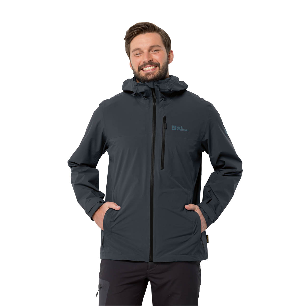 Męska kurtka górska Jack Wolfskin GO HIKE JACKET M phantom - M